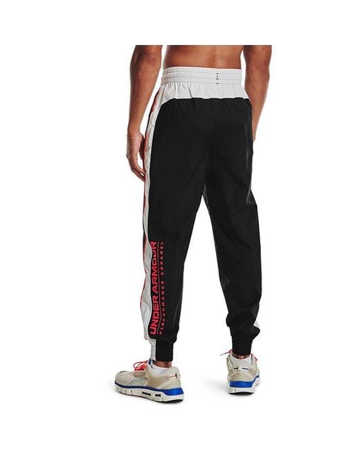 Under Armour Black Ua Woven Track Pant for men