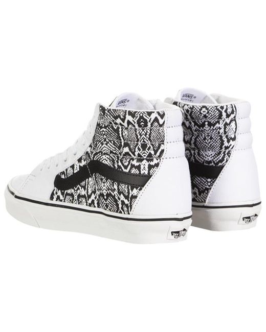 Vans White Sk8-Hi 'Python' for men