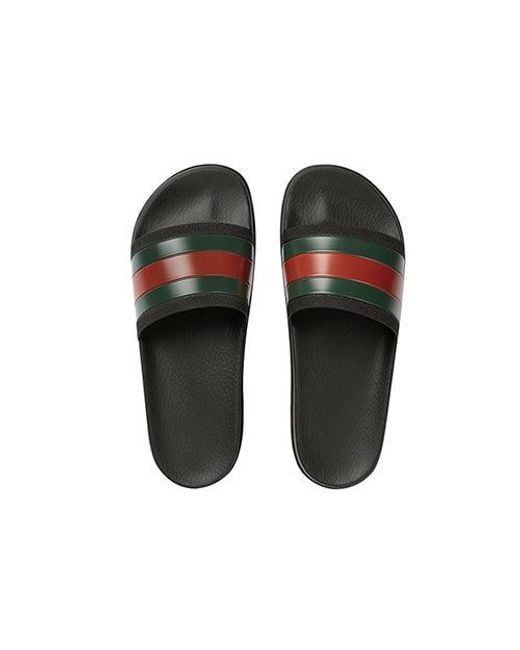 Gucci Black Sliders for men