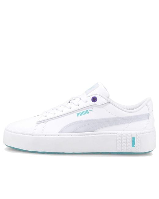 PUMA White (Wmns) Smash Platform V2 'Candy