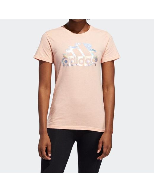 Adidas Pink (Wmns) Logo Tee