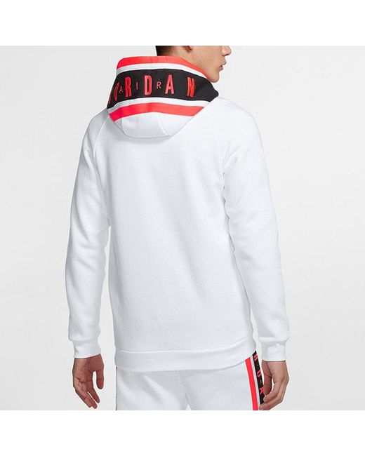 Nike White Knit Cozy Breathable Athleisure Casual Sports Fleece Lined Jacket for men