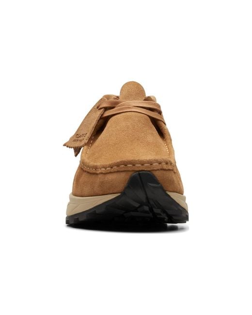 Clarks Brown Wallabee Eden Suede 'Dark Sand' for men