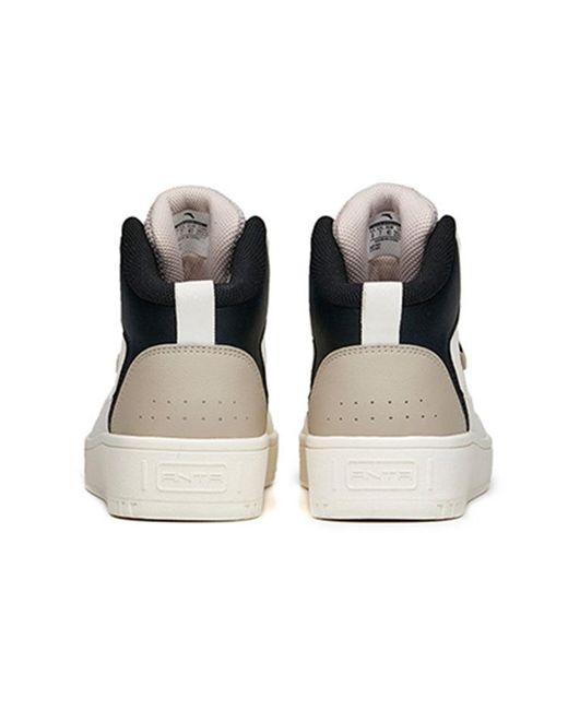 Anta White Skateboarding Series Sneakers High for men