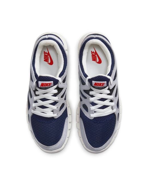 Nike Blue Free Run 2 'Midnight Wolf' for men