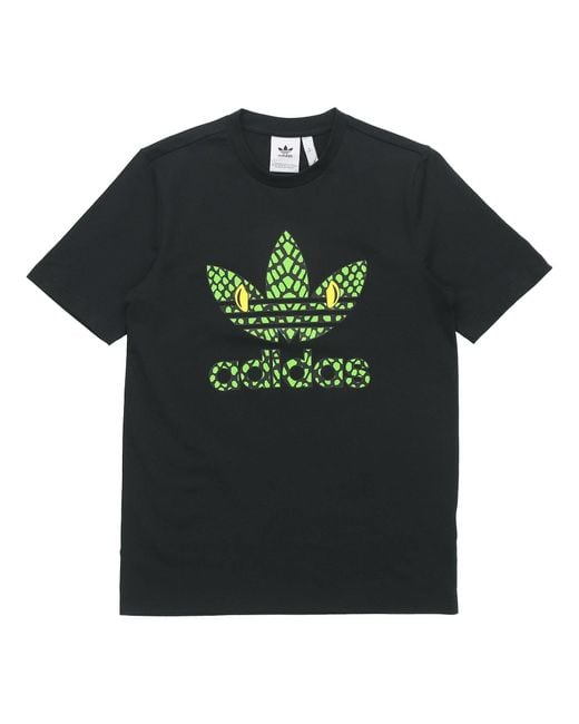 Adidas Black Originals Logo Short Sleeve T-Shirt for men