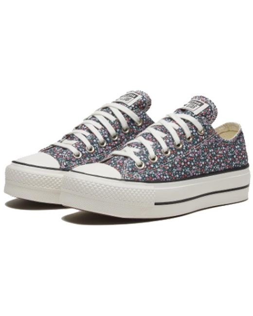 Converse Blue (Wmns) Chuck Taylor All Star Platform Low 'Vintage Floral'