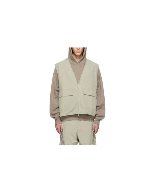 Fear Of God Natural Ss22 Cotton Vest 'Sea Foam' for men