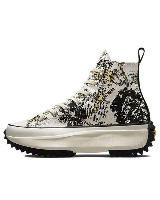 Converse Black Run Star Hike High 'Floral Fusion for men