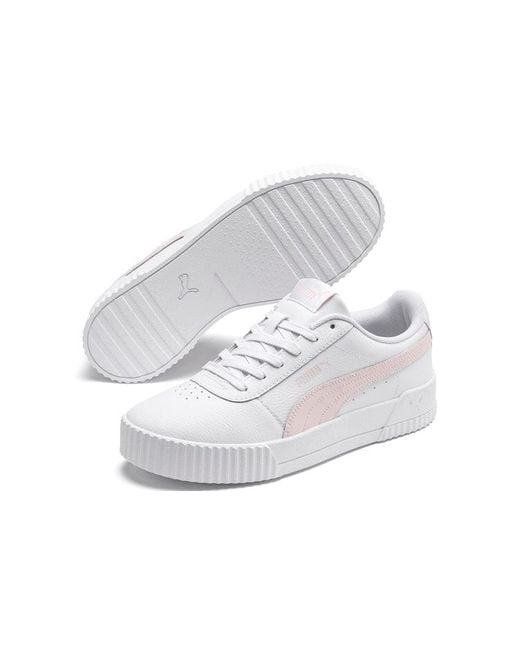 PUMA White (Wmns) Carina Leather Rose Water'