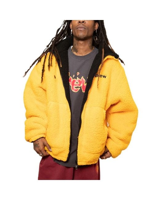 Drew House Black Reversible Zip Up Jacket for men