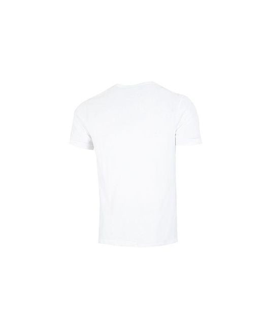 Nike White Just Do It Logo Alphabet Printing Round Neck Short Sleeve T-Shirt for men