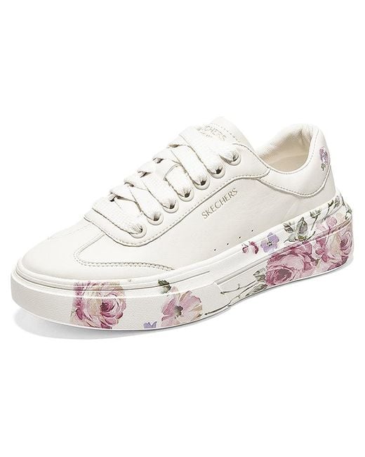 Skechers White (Wmns) Cordova Classic Painted Florals 'Natural'