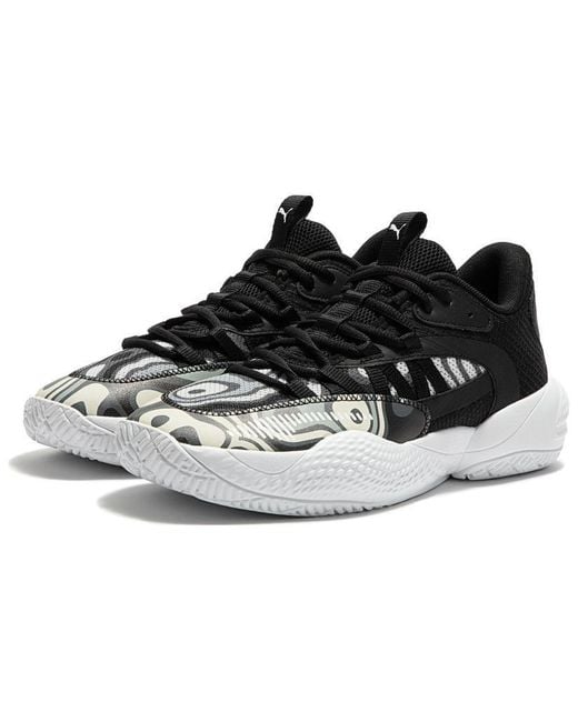 PUMA Black Court Rider 2.0 'Lava' for men