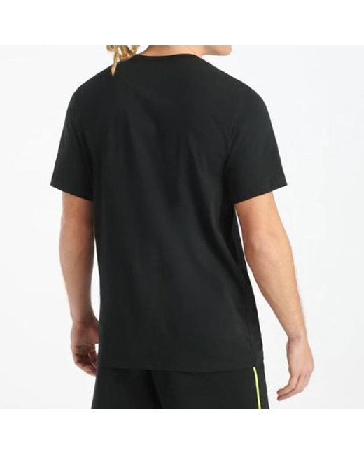 Nike Black Swoosh Round Neck Short Sleeve for men