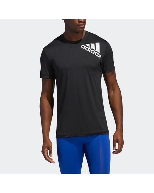Adidas Black Ask 2 Ftd Bos T Logo Printing Sports Training Short Sleeve for men