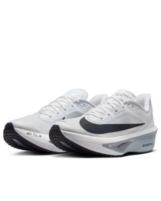 Nike White Zoom Fly 6 Pure Platinum Obsidian Mist Gridiron' for men
