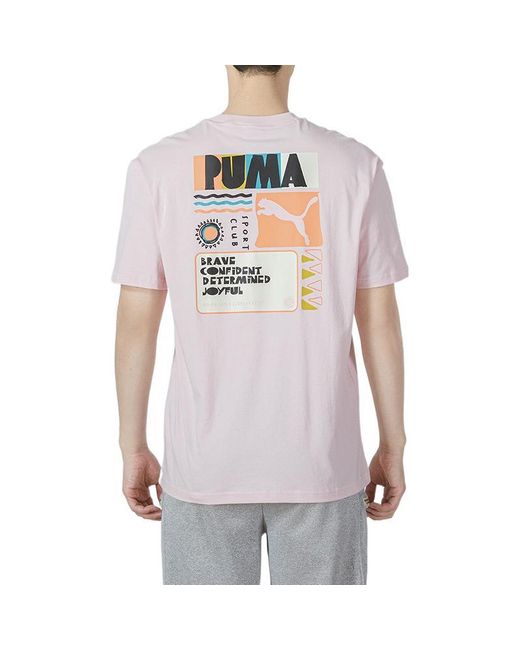 PUMA Pink Hc Relaxed Tee for men