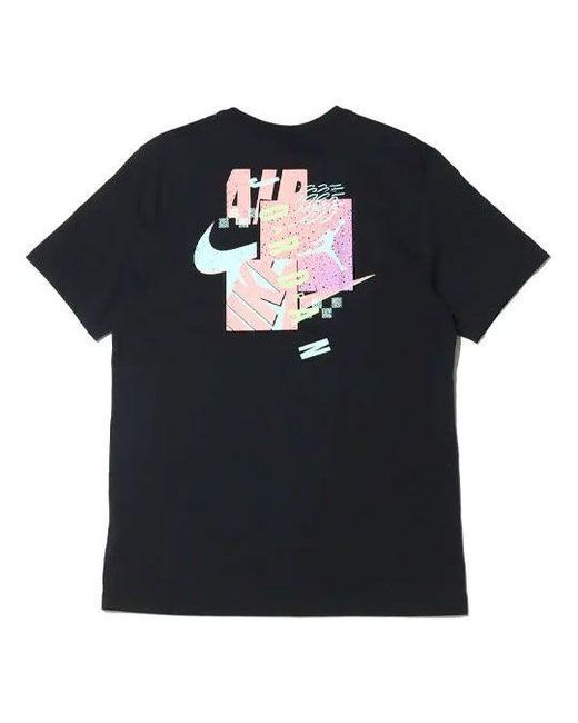 Nike Black Futura Funny Logo Printing Sports Breathable Short Sleeve for men