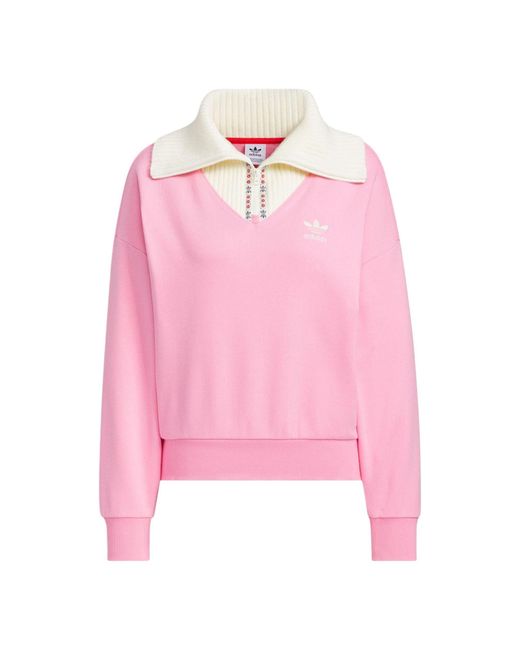 Adidas Pink Originals X Feifei Ruan Crewneck Sweatshirt