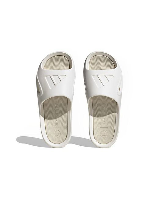 Adidas White Adicane Slides 'Cream' for men