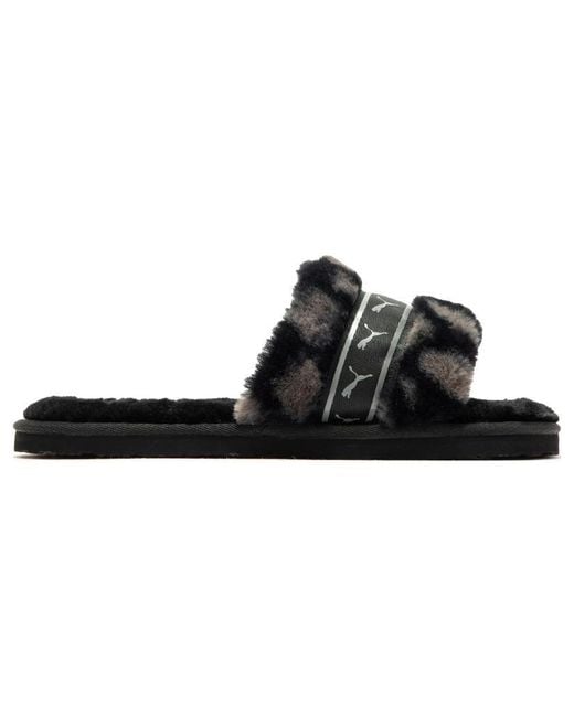 PUMA Black (Wmns) Fluff Remix Animal Bx