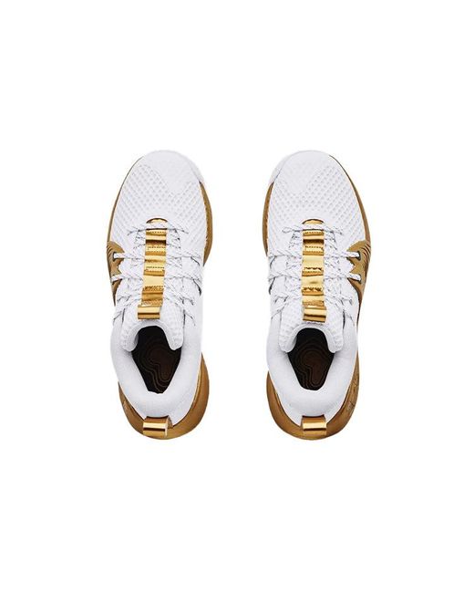 Under Armour White Embiid One 'Goldmind' for men