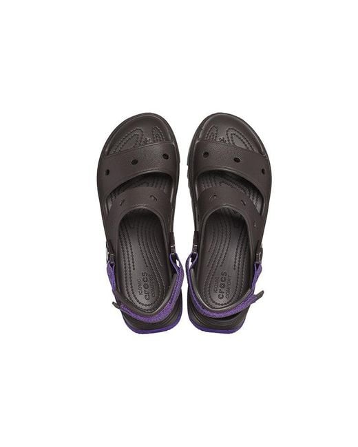 CROCSTM Brown (Wmns) Hiker Xscape Sandal 'Espresso Neon'