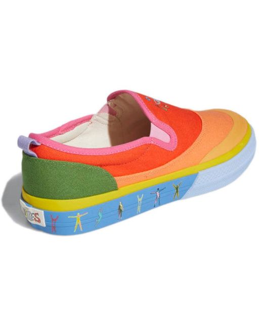 Adidas Red Nizza Slip-On Low 'Pride Pack for men