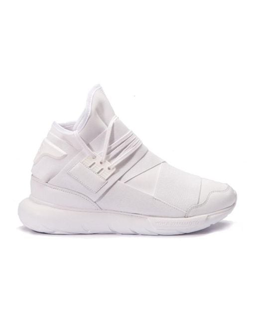 Adidas White Y-3 Qasa High 'Triple' for men