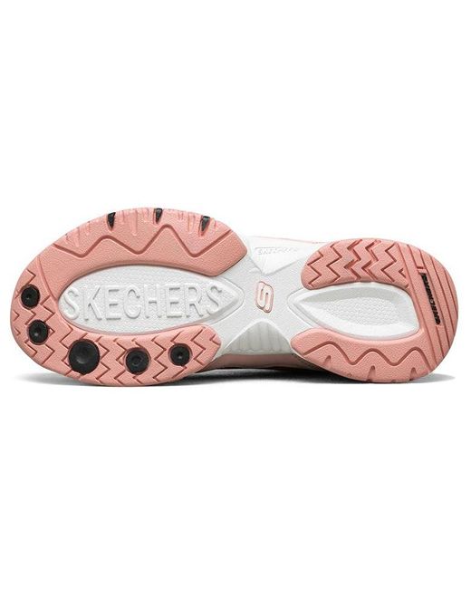 Skechers Pink (Wmns) D'Lites Train Low-Top Running Shoes