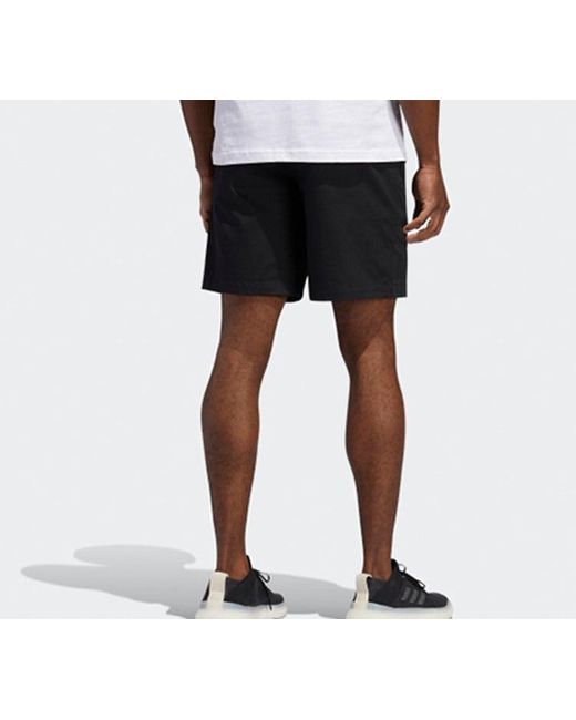 Adidas Black Short Id Reg Simple Sports Shorts for men