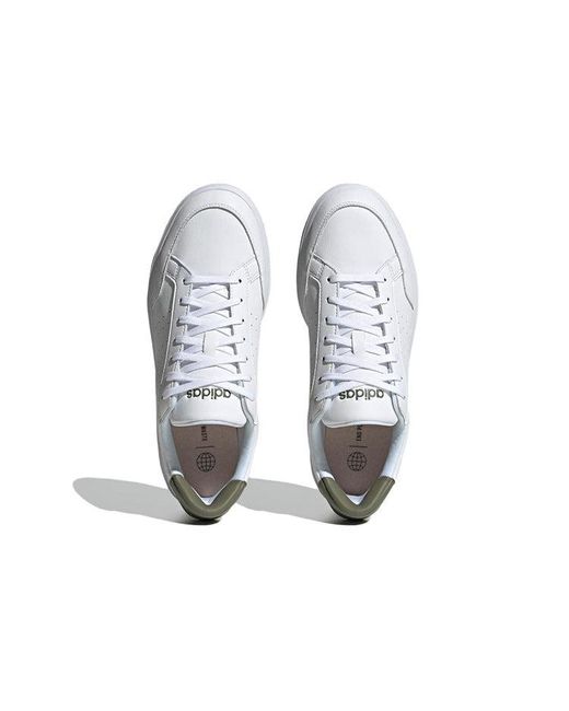 Adidas White Nova Court Shoes for men
