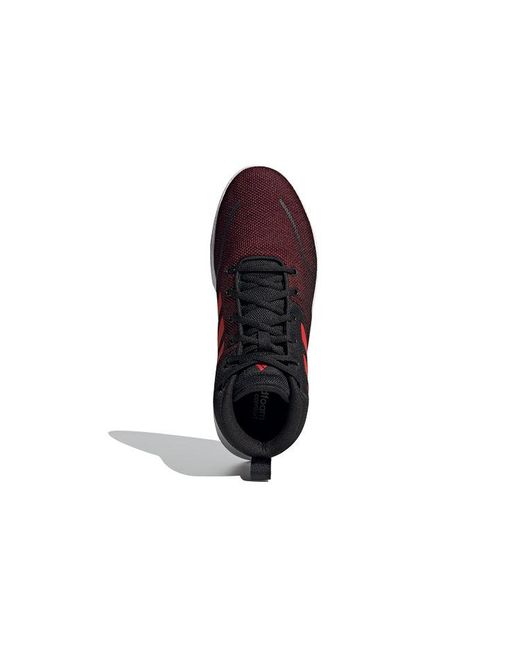 Adidas Multicolor Mens Ownthegame Basketball Sneakers Shoes - Black, Red, Black/red/white, 11.5 for men