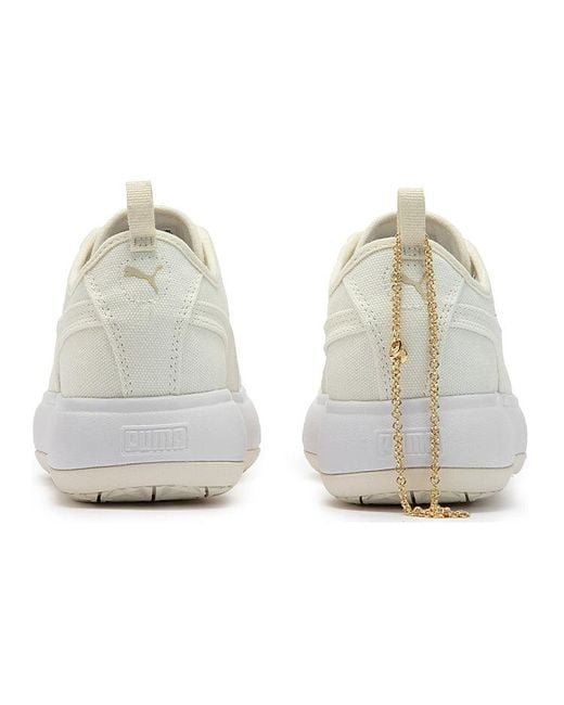 PUMA White (Wmns) Suede Mayu Canvas 'Pristine'