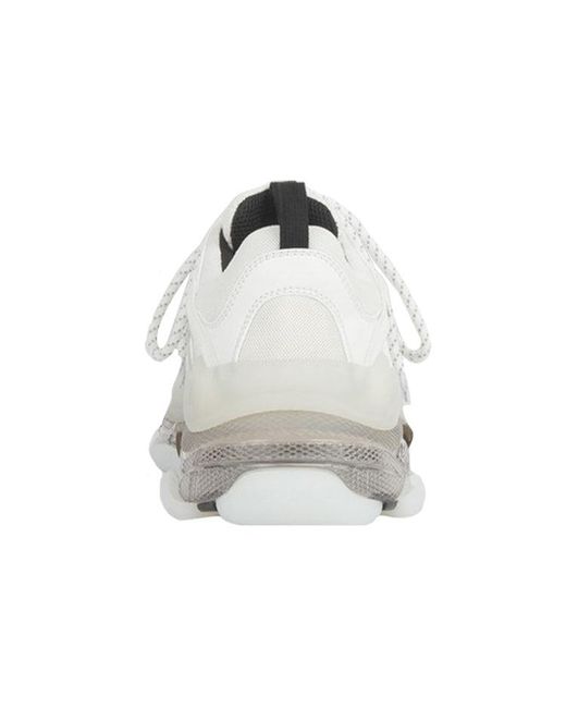 Balenciaga White Triple S Sneaker 'Clear Sole for men