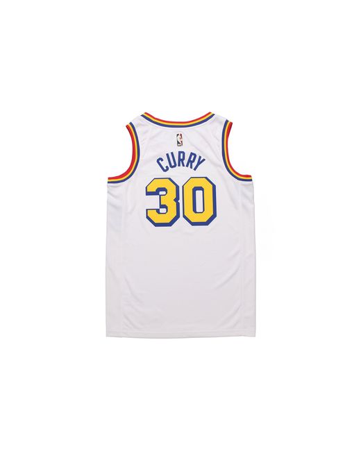 Nike White Nba Stephen Curry Golden State Warriors 2019/20 Fan Edition Jersey #30 for men
