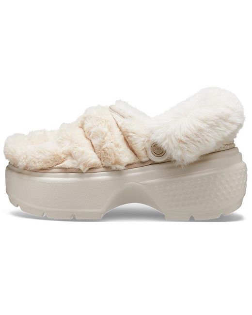 CROCSTM Natural (Wmns) Stomp Quilted Clogs 'Stucco'