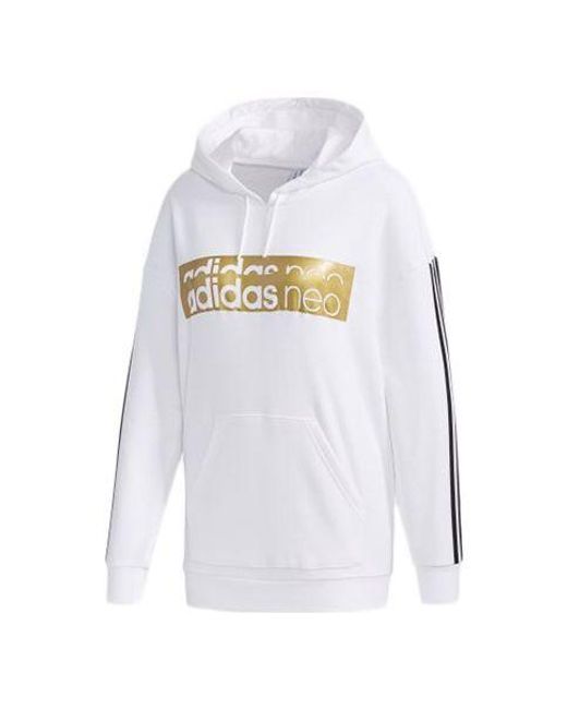 Adidas White (Wmns) Neo Casual Sports Pullover