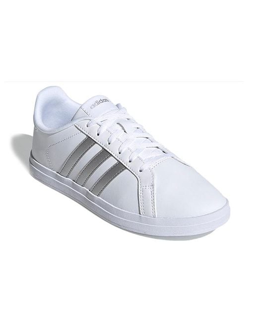 Adidas White (Wmns) Courtpoint X Metallic'