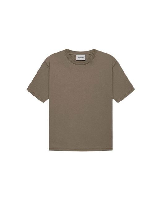 Fear Of God Gray Fw21 Logo Tee 'Harvest' for men