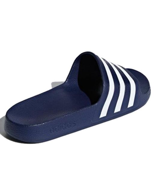 Adidas Blue Adilette Aqua 'Dark' for men