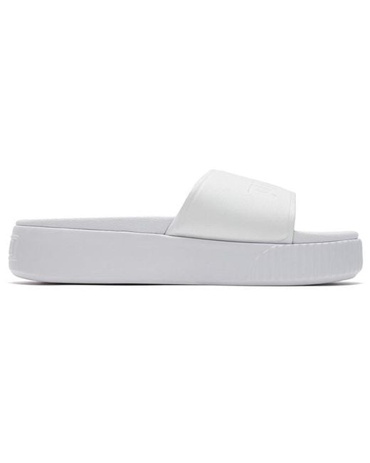 PUMA White (Wmns) Platform Bold Slipper