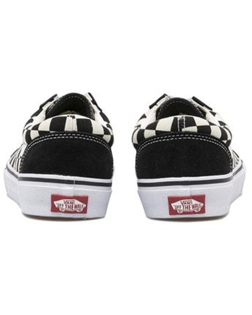 Vans Black Old Skool Dx Check for men
