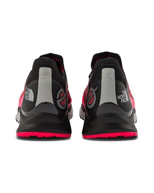 The North Face Red Vectiv Eminus Running Sneakers Tnf Trail Marker Print Brilliant Coral' for men