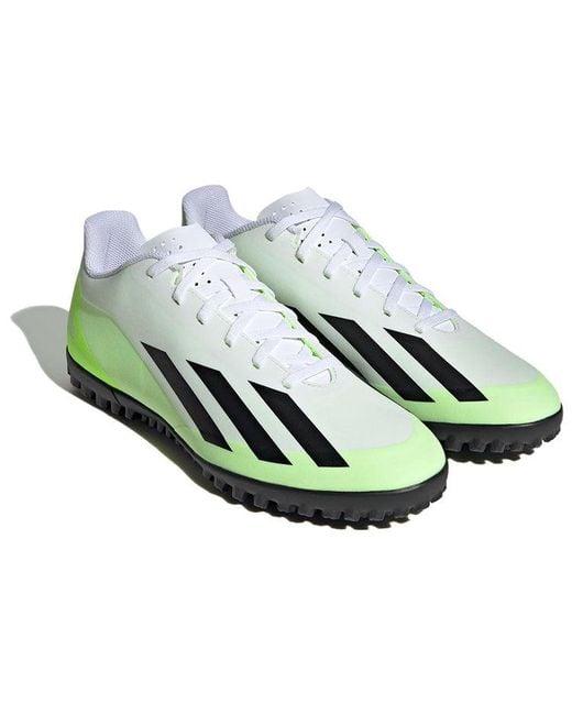 Adidas Green X Crazyfast.4 Tf Lucid Lemon' for men