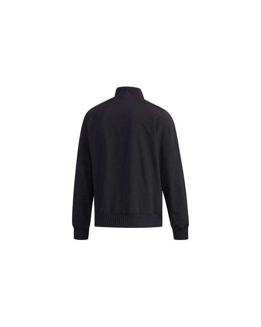 Adidas Blue Wj Jkt Warm Logo Print Sport Shuttle Jacket for men