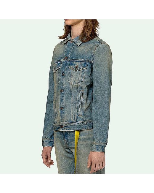 Off-White c/o Virgil Abloh Blue Arrow Denim Jacket Denim for men