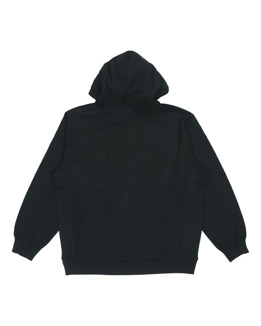 Supreme Black X Kaws Chalk Logo Hooded Sweatshirt for men