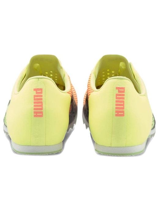 PUMA Yellow Evospeed Tokyo Future Jump Track And Field for men